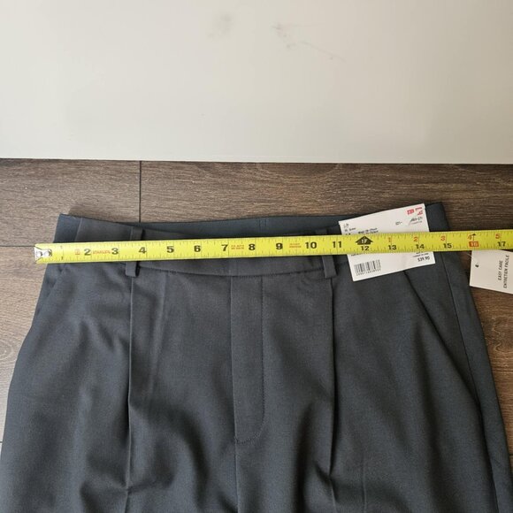 💫NWT Uniqlo Women's Dark Green EZY Tucked Ankle Length Trouser Pants Size M - Picture 7 of 15